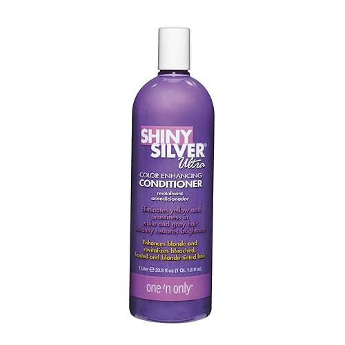 One 'n Only Shiny Silver Color Enhancing Conditioner for Women - Purple Conditioner to Neutralize Yellow & Brassy Tones - Restores Shine & Moisture Beauty & Personal Care One 'N Only