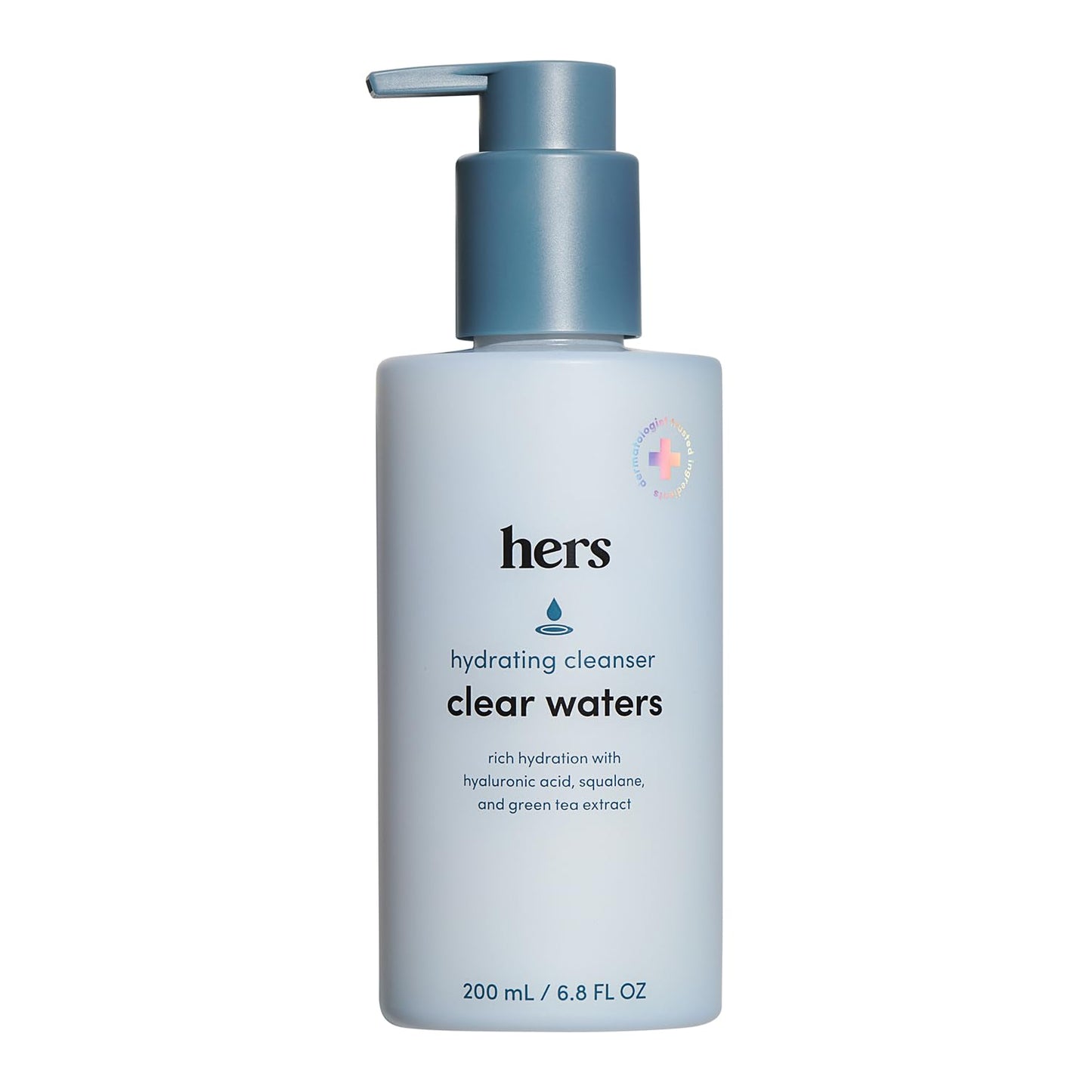hers Clear Waters Facial Cleanser - Hyaluronic Acid, Squalane, & Green Tea Extract - Hydrating Face Wash for All Skin Types - pH Balanced Beauty & Personal Care HIMS & HERS
