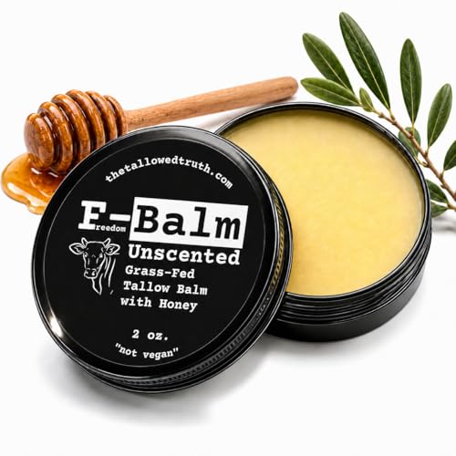 The Tallowed Truth Beef Tallow Balm, Unscented Honey