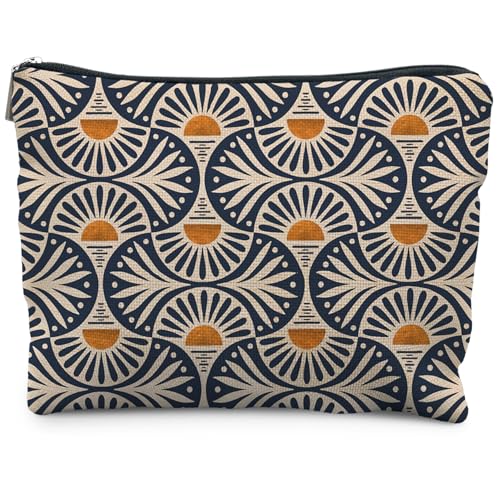 RYYCDOI Boho Makeup Bag Gifts for Women, Sunset Leaf Aesthetic Makeup Pouch Beauty and Personal Care RYYCDOI Default Title
