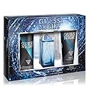 GUESS Night Men Eau de Toilette 3 Piece Gift Set - Cologne Spray 3.4 Fl. Oz., Deodorizing Body Spray 6.0 Oz., & Shower Gel 6.7 Fl. Oz. Beauty & Personal Care GUESS