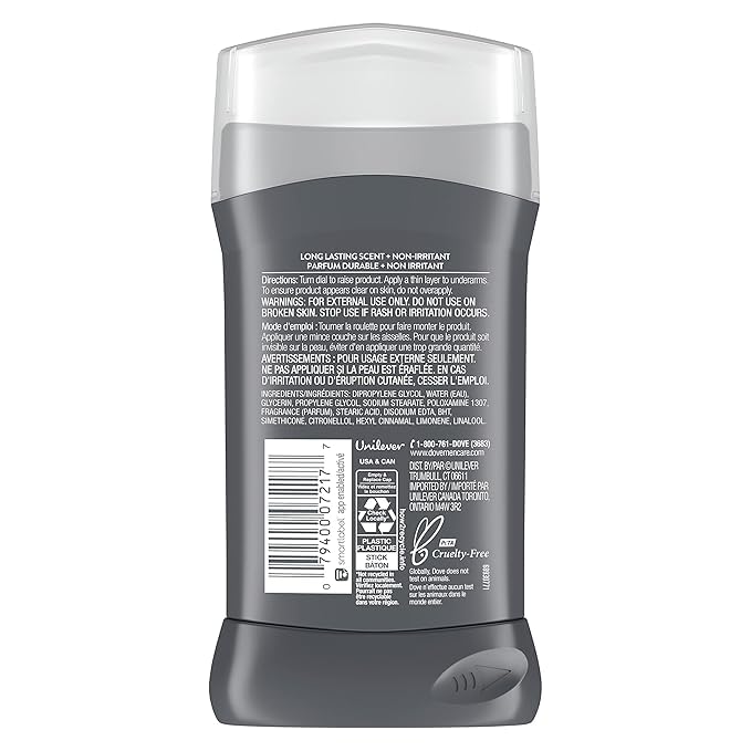 Dove Men + Care Deodorant Stick, Extra Fresh 3 oz (Pack of 12) Beauty and Personal Care Dove