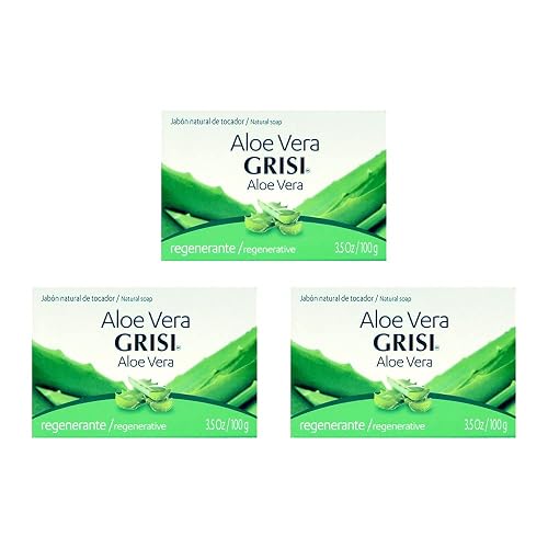 Grisi Aloe Vera Hydrating Soap Bar 3.5 Oz (Pack of 3) Beauty & Personal Care Grisi