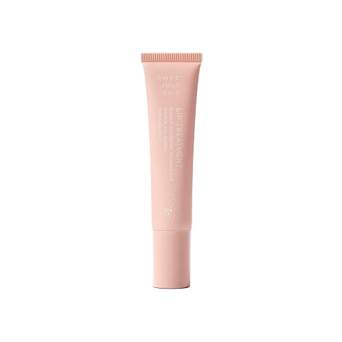 SWEET JULY SKIN Lip Treatment - Hydrating & Plumping Lip Balm with a Lip Peptide and Antioxidant Fruit Oils, Smooths & Softens, Vegan, Clean, 0.5 oz Beauty & Personal Care SWEET JULY