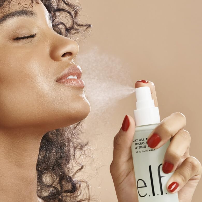 e.l.f. Stay All Night Micro-Fine Setting Mist, Hydrating & Refreshing Makeup Setting Spray For 16HR Wear-time, Vegan & Cruelty-Free, 2.7 Fl Oz Beauty & Personal Care e.l.f.