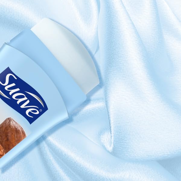 Suave Deodorant Women, Antiperspirant, Cocoa Shea Butter, 48-Hour Odor & Wetness Protection, with Essential Oils, Anti-staining, no Baking soda 2.6 oz Beauty and Personal Care Suave