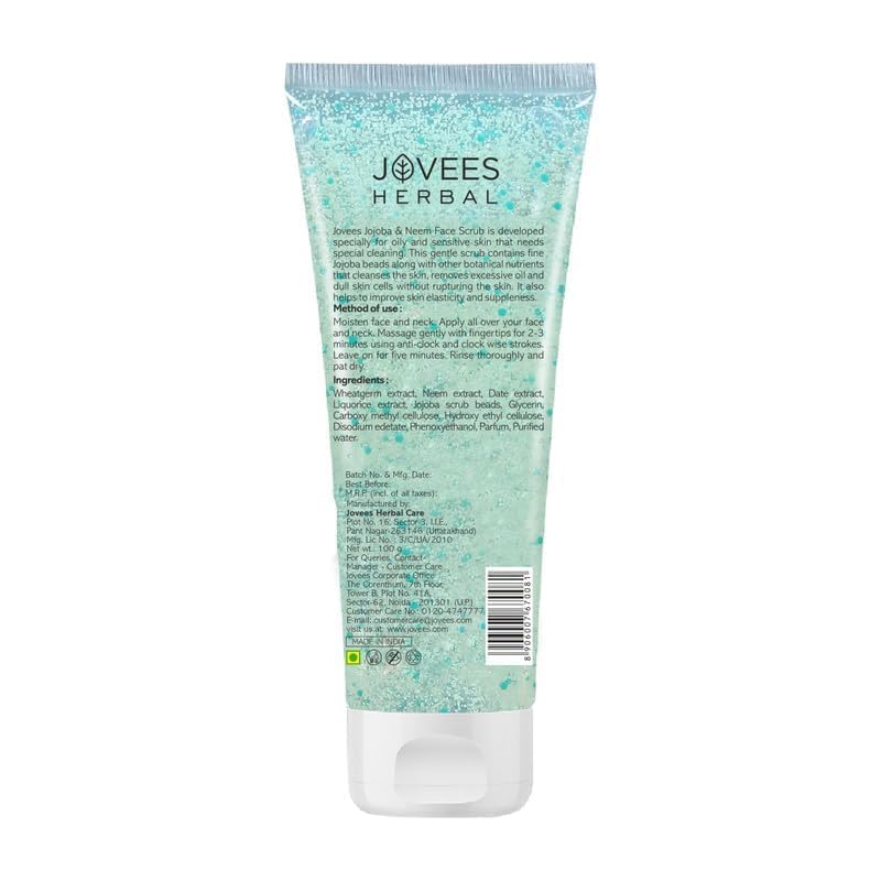 'Jovees Jojoba and Neem Face Scrub, 100ml Beauty & Personal Care Jovees