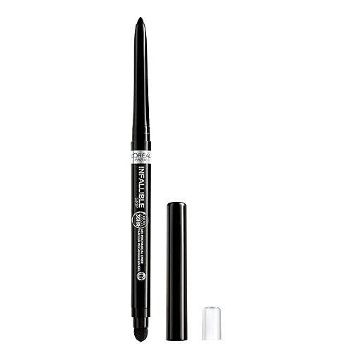 L'Oreal Paris Infallible Grip Mechanical Gel Eyeliner Pencil, Smudge-Resistant, Waterproof Eye Makeup with Up to 36HR Wear, Intense Black, 0.01 Oz Beauty & Personal Care L'Oreal Paris