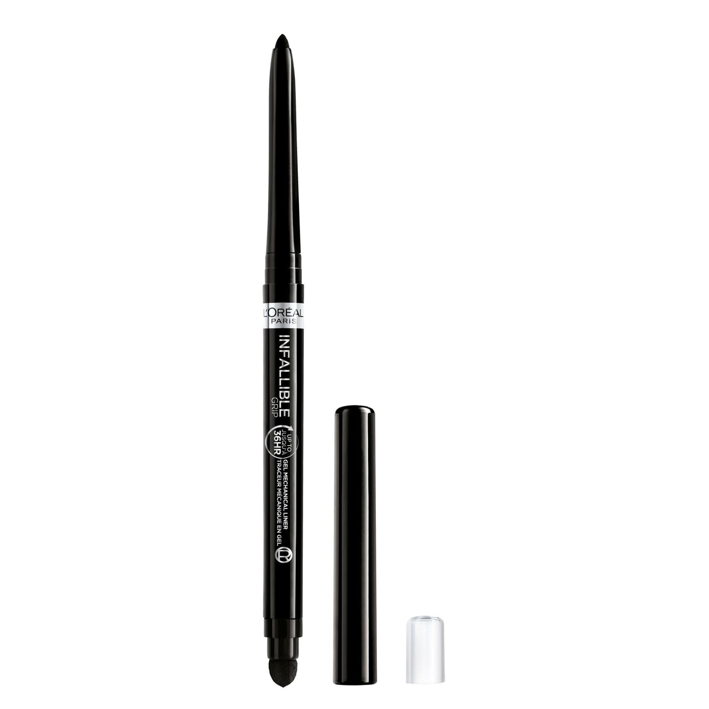 L'Oreal Paris Infallible Grip Mechanical Gel Eyeliner Pencil, Smudge-Resistant, Waterproof Eye Makeup with Up to 36HR Wear, Intense Black, 0.01 Oz Beauty & Personal Care L'Oreal Paris