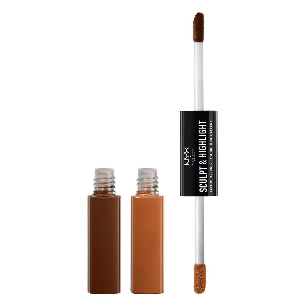 NYX Professional Makeup Sculpt & Highlight Face Duo, Espresso/Honey, 0.34 Ounce Beauty & Personal Care NYX PROFESSIONAL MAKEUP