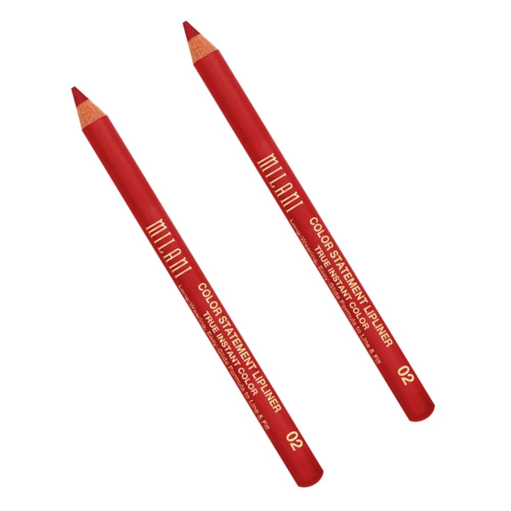 Pack of 2 Milani Color Statement Lipliner, True Red 02 Beauty & Personal Care Milani