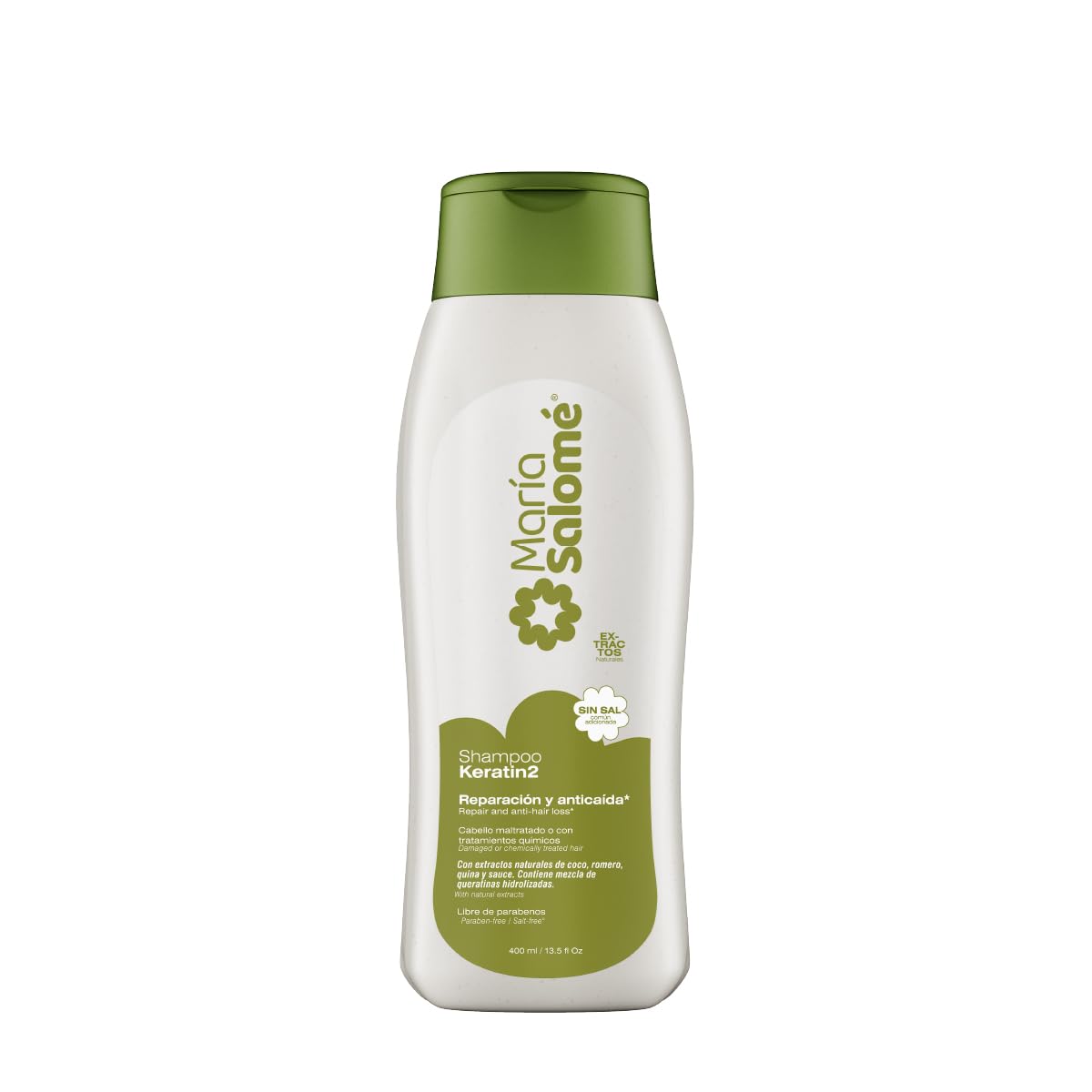 Maria Salome Keratin2 Hair Repair and Loss Prevention kit of Shampoo 13.5 fl.oz. - Conditioner 13.5fl.oz. - Cream 11.8 fl.oz. Natural Products Beauty & Personal Care Maria Salome