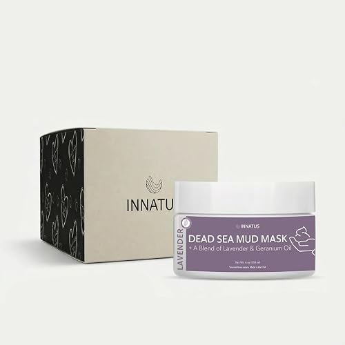 INNATUS Dead Sea Mud Mask with Lavander Oil - 4oz Detoxifying & Purifying Face Mask - Infused with Natural Oils for Acne Control & Skin Beauty & Personal Care INNATUS