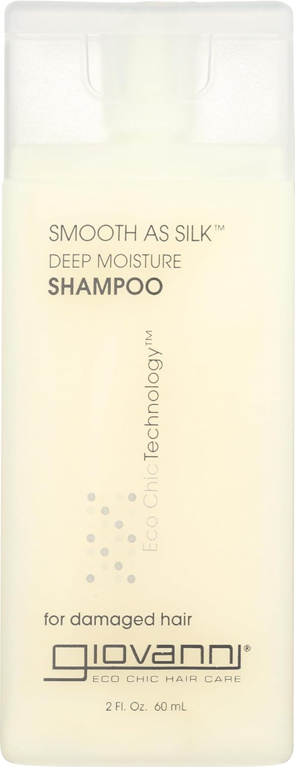 GIOVANNI Eco Chic Smooth as Silk Deep Moisture Shampoo, Detangles, 2 Fl Oz