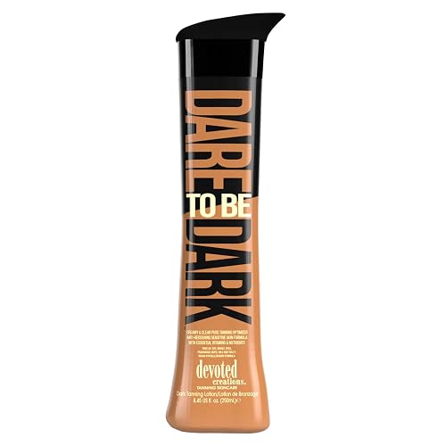 Devoted Creations Dare to be Dark Tanning Lotion - Creamy and Clear Pure Tanning Optimizer, Anti-Reddening, Sensitive Skin Formula with Essential Beauty & Personal Care Devoted Creations