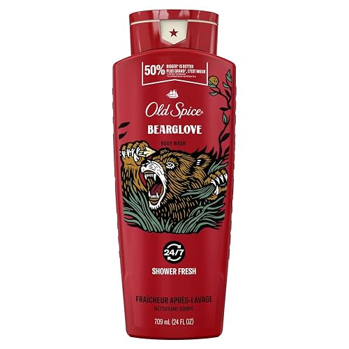 24 oz Bearglove Body Wash for Men, 24/7 Shower Clean by Old Spice Beauty & Personal Care Old Spice