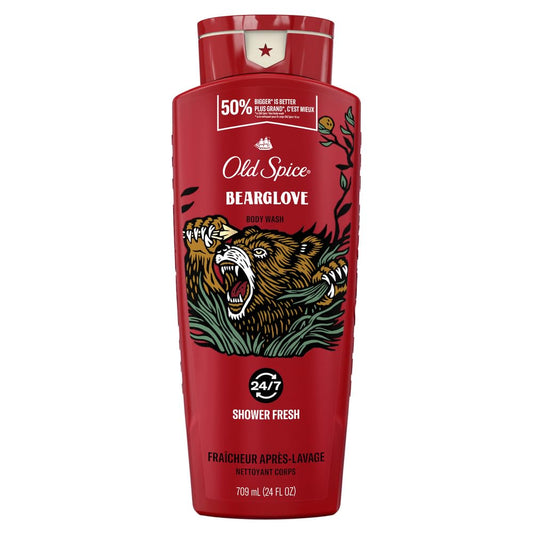 24 oz Bearglove Body Wash for Men, 24/7 Shower Clean by Old Spice Beauty & Personal Care Old Spice