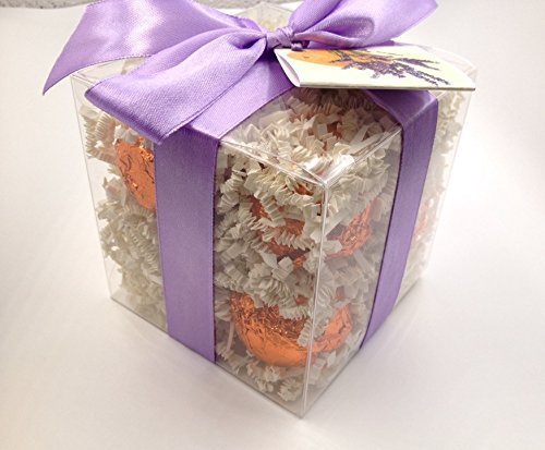 Spa Pure CLEMENTINELAVENDER Bath Bombs: GIFT SET with 6 Bath Bomb Fizzies with Shea, Mango & Cocoa Butter, Ultra Moisturizing (14 Oz) Great for Dry Beauty and Personal Care Spa Pure