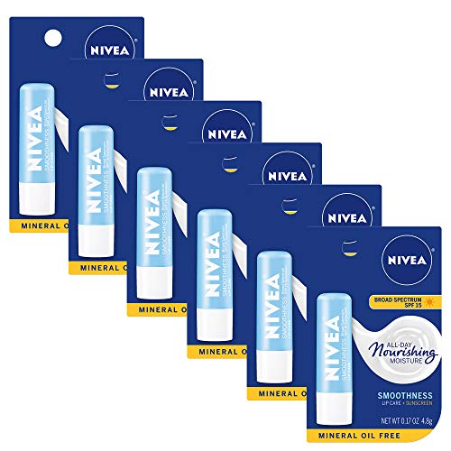 NIVEA Smoothness Lip Care SPF 15 Carded, 1 Count, Pack of 6 Beauty & Personal Care NIVEA