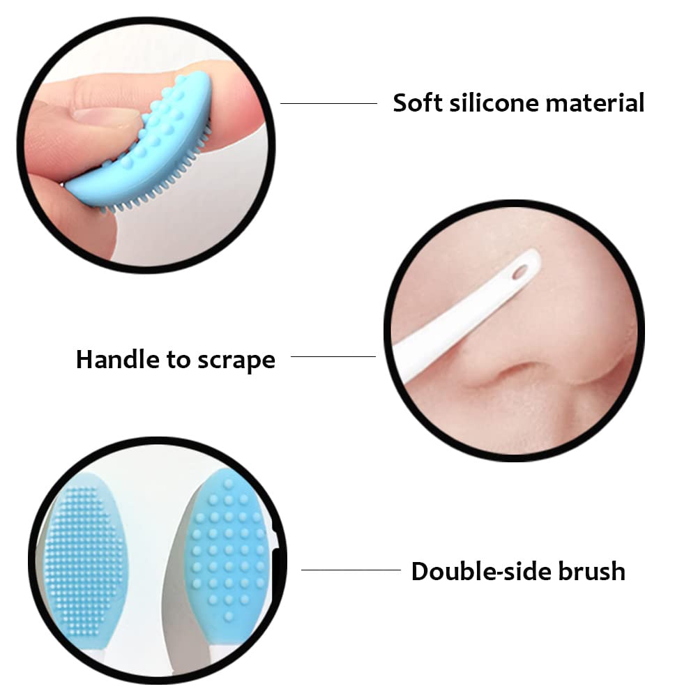 Doromy 18 Pack Silicone Exfoliating Lip Brush Exfoliator Soft Double-Sided Lip Brushes Lip Scrub Soft Cleaning Nose Brush Beauty Tool for Smoother Beauty & Personal Care Doromy