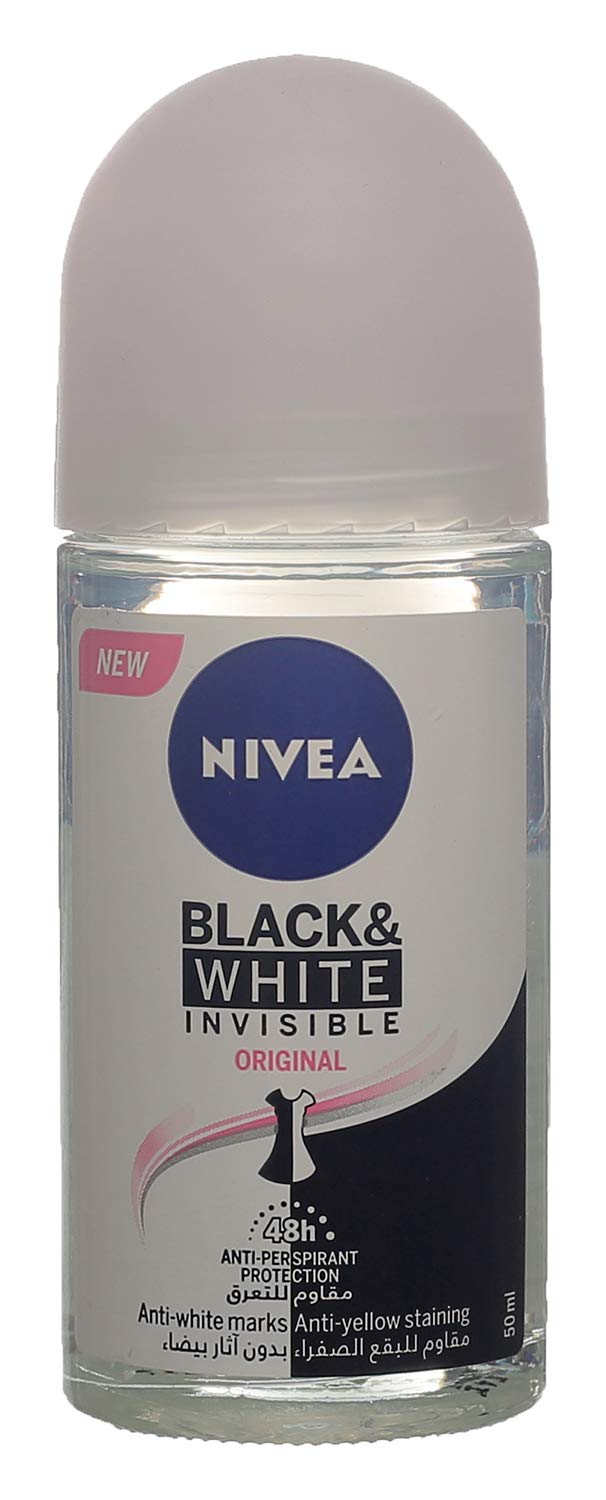 Nivea Invisible for Black & White Pure Anti-Perspirant Roll-On 50 ml / 1.7 fl oz Beauty and Personal Care NIVEA