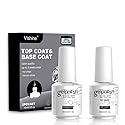 Vishine Long Lasting Soak Off Nail Polish Base + Top Coat Set Gel 15ml Beauty & Personal Care Vishine