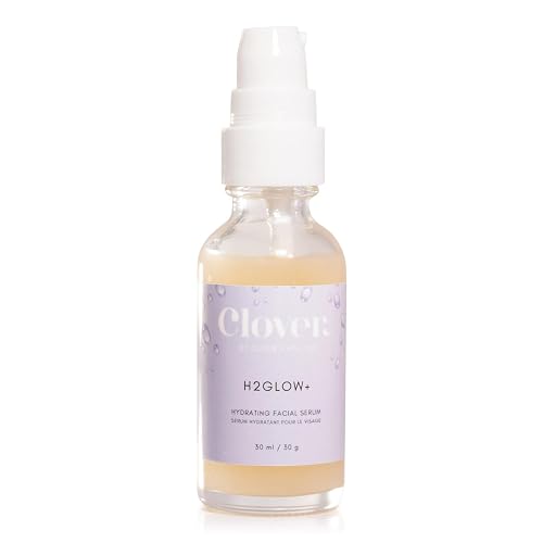 Clover H2Glow+ Hydrating Antioxidant Serum | Deep Moisturizing Anti-Aging Facial Serum | Hydrate Layers of Dry Skin, Plump, and Smooth Fine Lines | Beauty & Personal Care Clover