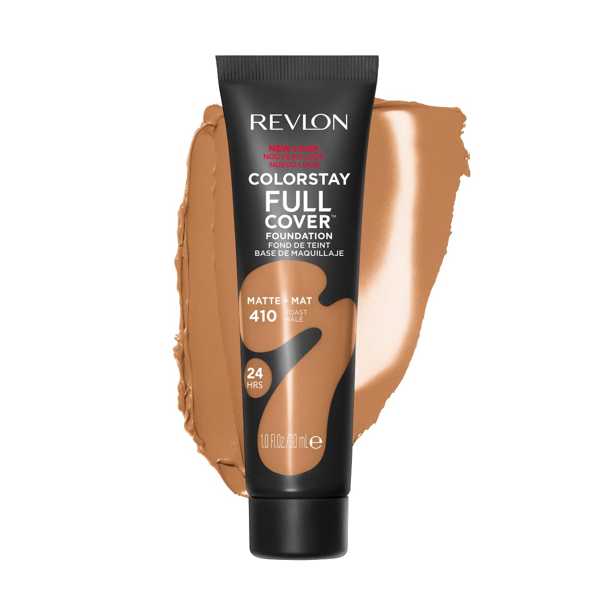 Revlon ColorStay Full Cover Longwear Matte Foundation, Heat & Sweat Resistant Lightweight Face Makeup, Toast (410), 1.0 oz Beauty & Personal Care REVLON