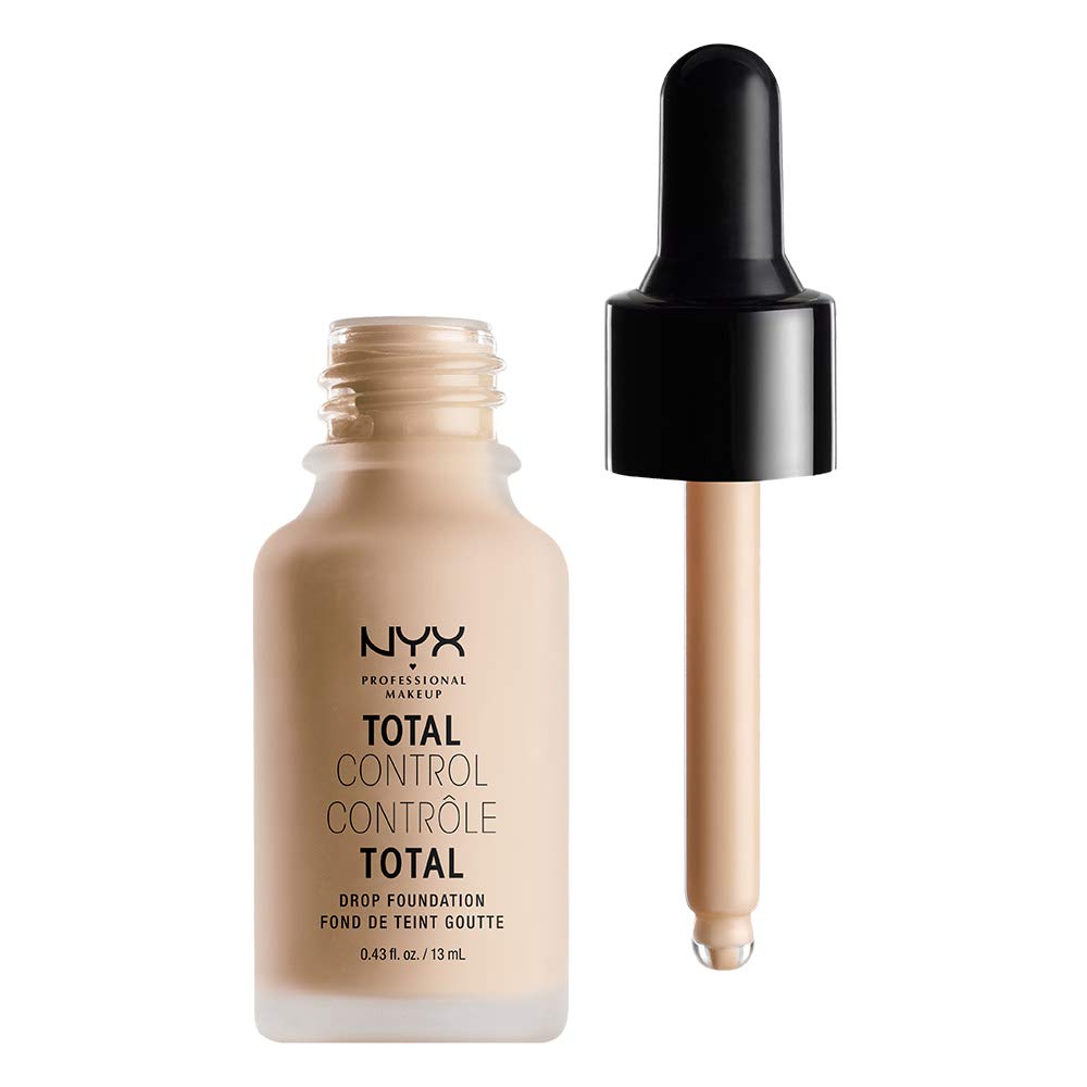 NYX PROFESSIONAL MAKEUP Total Control Drop Foundation - Vanilla, Beige With Peach Undertones Beauty & Personal Care NYX PROFESSIONAL MAKEUP