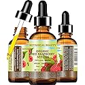 Botanical Beauty Organic RED RASPBERRY SEED OIL 100% Pure Natural Undiluted Virgin Unrefined Cold Pressed Carrier Oil for Face, Skin, Hair, Lip, Nails Beauty & Personal Care Botanical Beauty