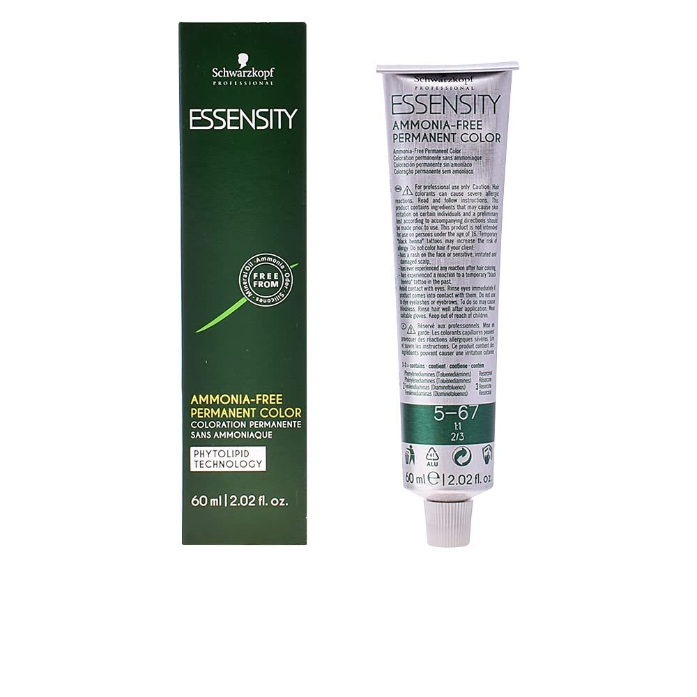 Schwarzkopf Professional Essensity Hair Color, 5-67, Light Brown Auburn Copper, 2.1 Ounce Beauty & Personal Care Schwarzkopf