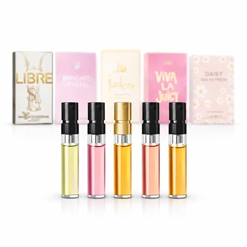 Perfume Trial Pack for Women - 5 Mini Fragrance Samples, Small Size Tester Set, Try New Scents Beauty & Personal Care GHBB