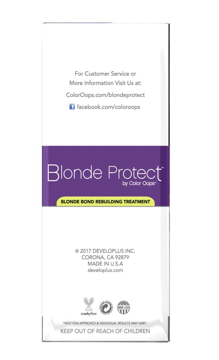 Color Oops Blonde Protect | Blonde Bond Rebuilding Hair Treatment | Nourish & Moisturize