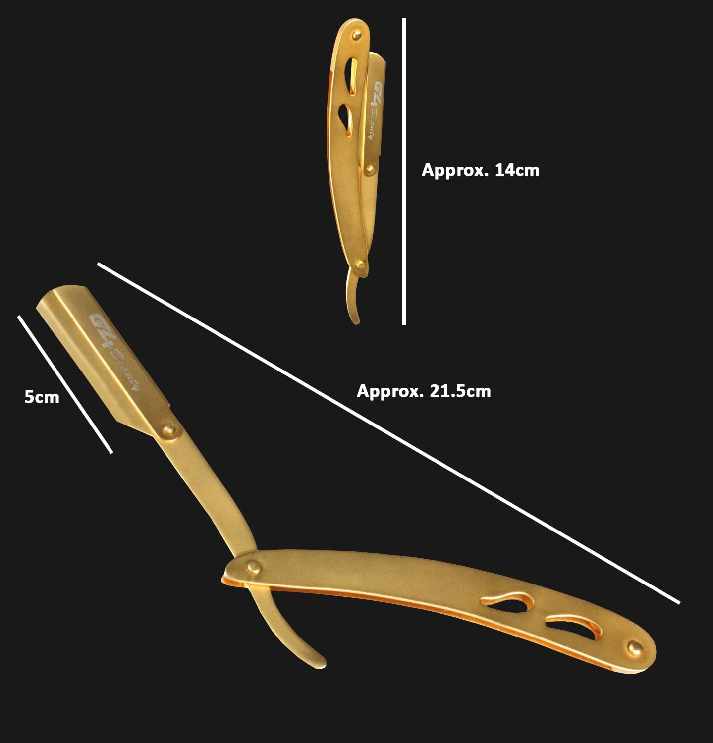 G4 Professional Straight Edge Razor for Men with 100-Pack Replaceable Derby Blades Barber Single Blade Shaving Razor -navajas para barbero Beauty and Personal Care G4 VISION