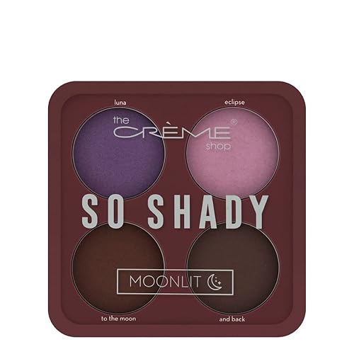 The Crème Shop -"So Shady Eyeshadow Palette (Moonlit) 4 Eyeshadow Shades Palette Beauty & Personal Care The Crème Shop