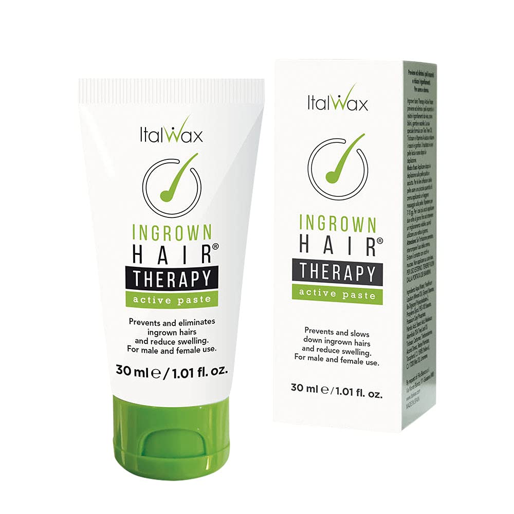 Italwax Ingrown Hairs Therapy Active Paste 30ml / 1fl.oz - Tea Tree Oil - Prevents and eliminates ingrown hairs and bumps - Ideal for face delicate Beauty and Personal Care Italwax