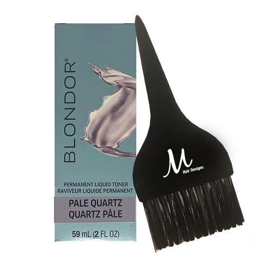 Blondor Pale Quartz /05 Liquid Permanent Blondor Toner 2 Fl Oz and M Hair Designs Tint Brush (Bundle) Beauty & Personal Care M Hair Designs
