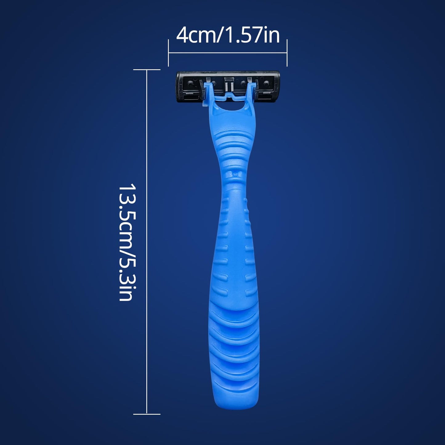 3 Blade Disposable Razors,Three Triple Stainless Steel Blade Individually Wrapped Razors Bulk,Manual Washable Razor with Clear Safety Cap Beauty and Personal Care Ttarxug