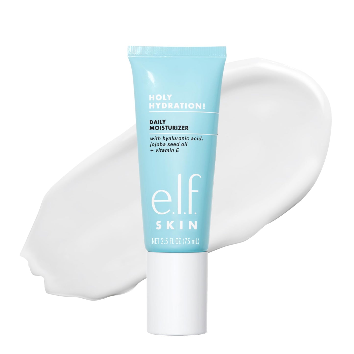e.l.f. SKIN Holy Hydration! Daily Hydration Moisturizer, Lightweight Face Cream, Hydrating with Aloe & Jojoba, Smooths & Softens Skin, All Skin Types Beauty and Personal Care e.l.f.