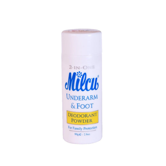 Milcu Underarm & Foot Deodorant Powder 80 grams Large Size by Milcu Beauty and Personal Care Milcu