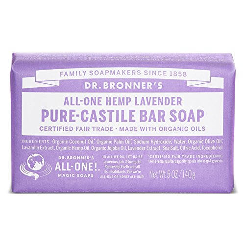 Dr Bronners Magic Soap All One Obla05 5 Oz Lavender Dr. Bronner'S Bar Soap Beauty & Personal Care Dr. Bronner's