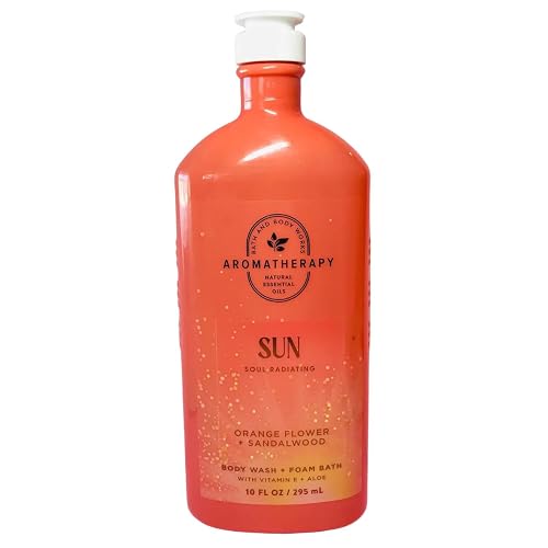 Bath & Body Works Aromatherapy Shower Gel, 10oz Each (Orange Flower Sandalwood) Beauty & Personal Care Bath & Body Works