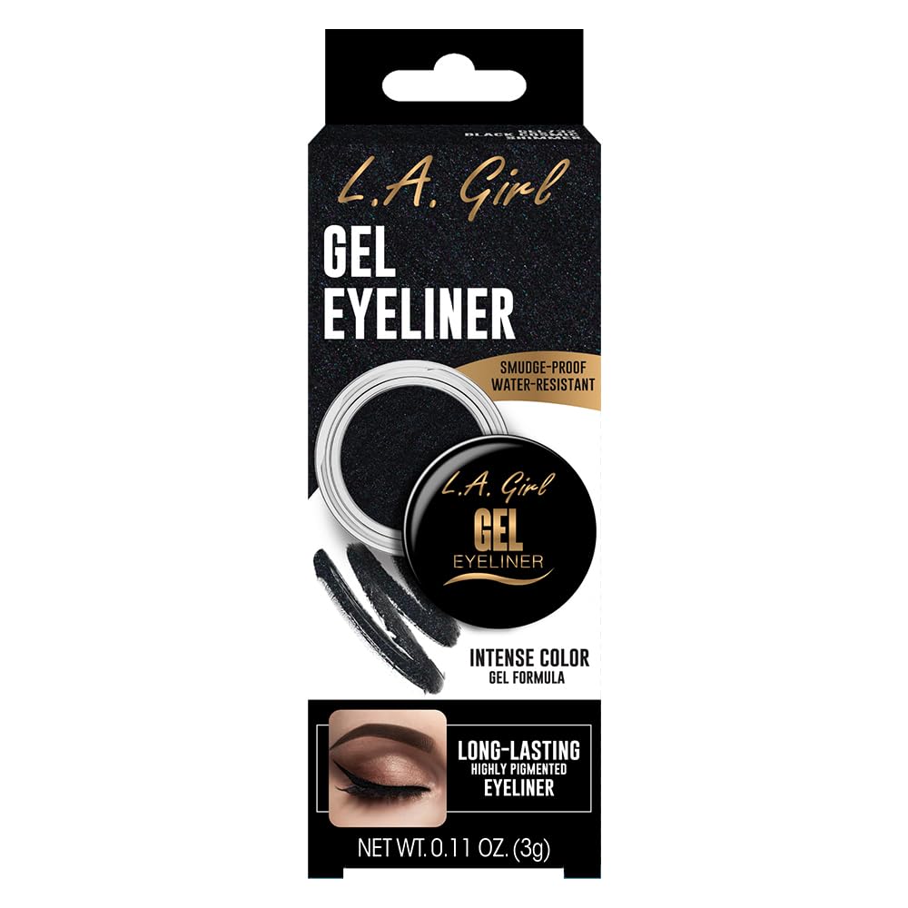 L.A. Girl Gel Eyeliner, Black Cosmic Shimmer GEL732 Beauty & Personal Care L.A. Girl