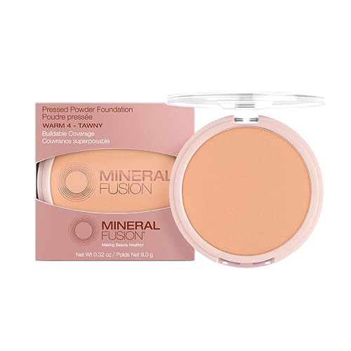 Mineral Fusion Pressed Powder Foundation, Warm 4, 0.32 Ounce Beauty & Personal Care Mineral Fusion