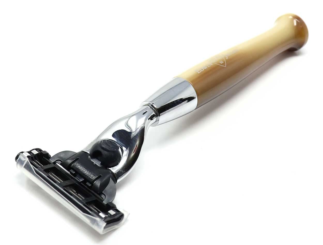 Edwin Jagger Diffusion Series Chrome Plated Handler for the Gillette Mach3 Razor (Tan) Beauty and Personal Care Edwin Jagger