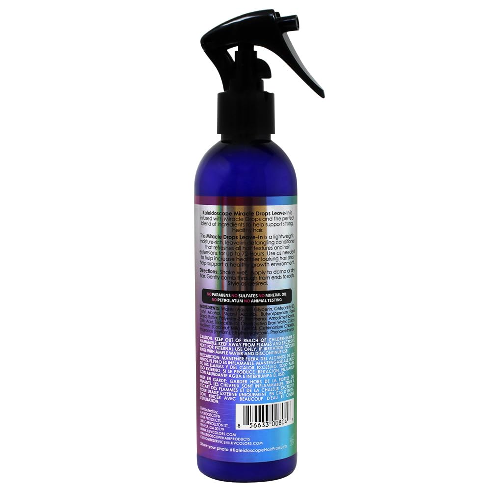 KALEIDOSCOPE MIRACLE DROPS Leave-In Conditioner 8oz Beauty & Personal Care KALEIDOSCOPE MIRACLE DROPS
