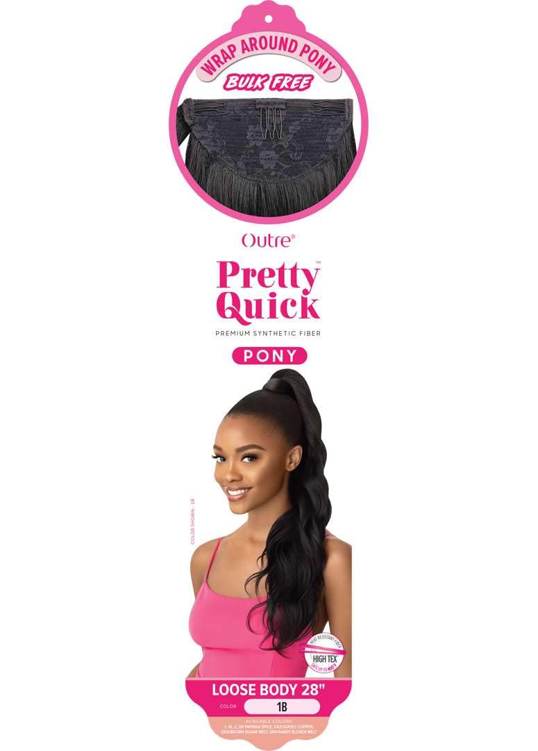 Outre Pretty Quick - Wrap Pony - Loose Body 28" (DR2/SUNSET COPPER)