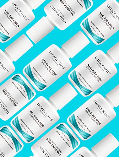 Legacy Nails Professional Nail Glue & Resin 0.5oz Brush-on; Ultra-Strong Adhesive for Nail Repairs, Tips & Extensions, Quick-Drying, Professional Beauty & Personal Care LEGACY NAILS