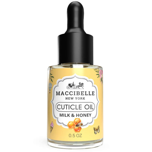 Maccibelle Cuticle Oil 0.5 oz - Heals Dry Cracked Cuticles (Milk and Honey, 0.5 Fl Oz) Beauty & Personal Care Maccibelle