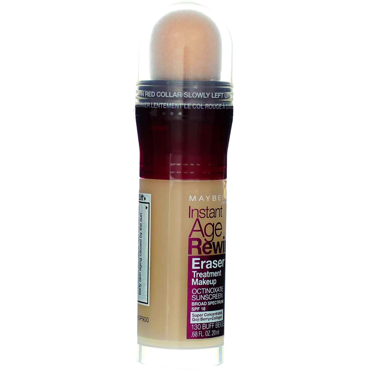 Maybelline New York Instant Age Rewind Eraser Treatment Makeup, Buff Beige [130] 0.68 oz (Pack of 4)
